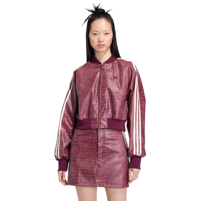 Pleather Jacket Maroon