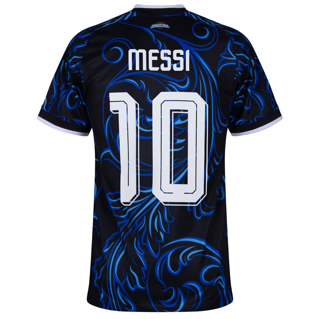 Argentina Away Fan Jersey Messi 10 Shirt 2026-2027 (Official Printing)