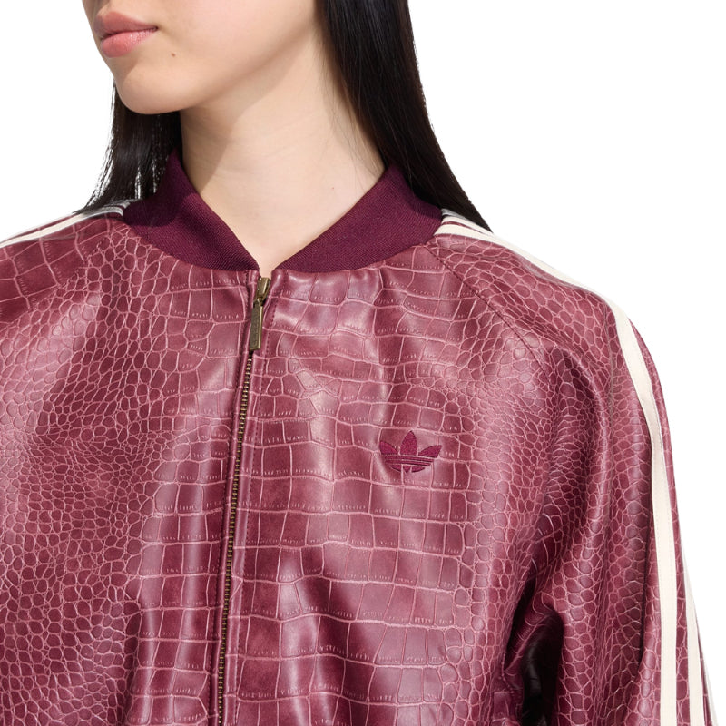 Pleather Jacket Maroon