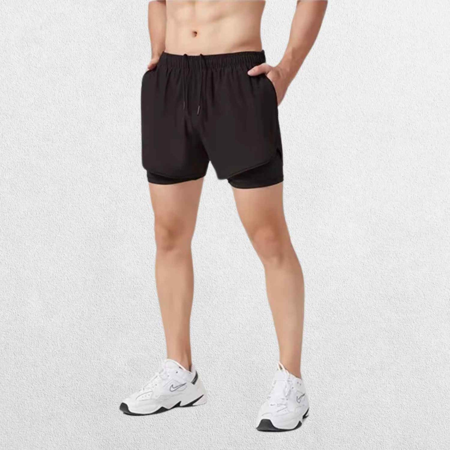 GPW High-Performance Men’s Running Shorts | Built-in Compression & Pocket
