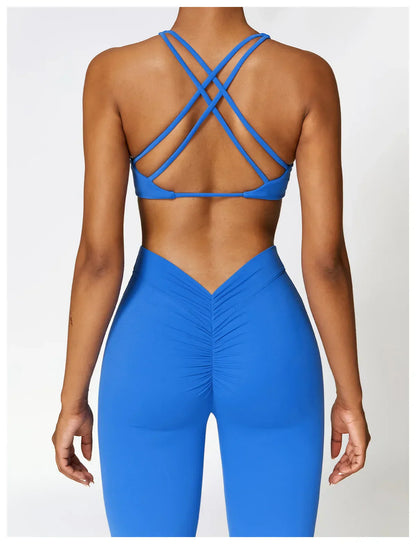 V-shaped Hip Yoga Pants Flare Leggings Women High Waist Wide Leg Pants Women Gym Fitness Sports Flared Pant Dance Trousers