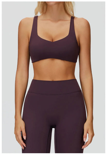 Yoga bra women's sexy backless sports bra gym exercise bra