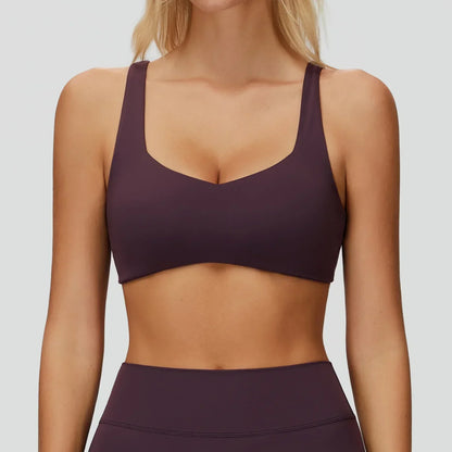 Yoga bra women's sexy backless sports bra gym exercise bra