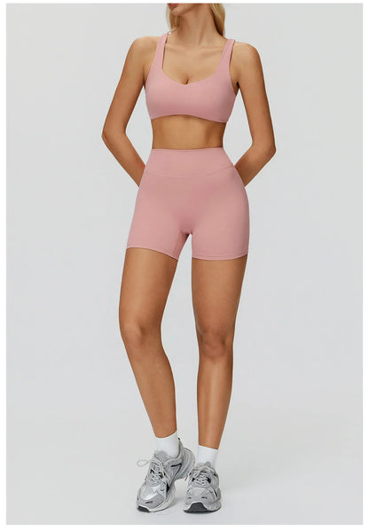 Yoga set 2 pieces women's sportswear gym clothes exercise running fitness set