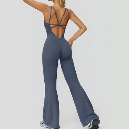 Gym Set Women Tracksuit Yoga Suit Sportswear Women Suit Sports Jumpsuit Fitness Rompers Stretch Female Push Up Workout Bodysuits