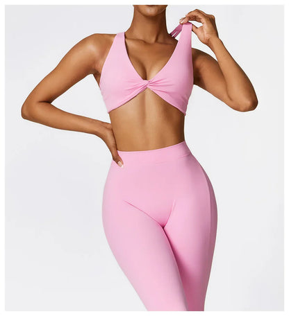 V-shaped Hip Yoga Pants Flare Leggings Women High Waist Wide Leg Pants Women Gym Fitness Sports Flared Pant Dance Trousers