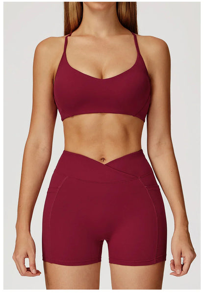 Sport Bra Women Yoga Bra Running Vest Gym Workout Underwear Padded Crop Tops Female Sportswear Brassiere Push Up Fitness Bras
