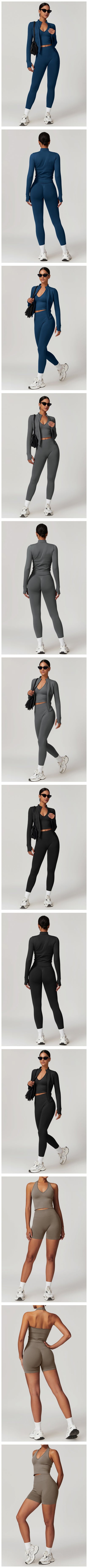 2 Pieces Women's Clothes Seamless Yoga Set Workout Tracksuit Sportswear Gym Clothing High Waist Leggings Fitness Sports Suits