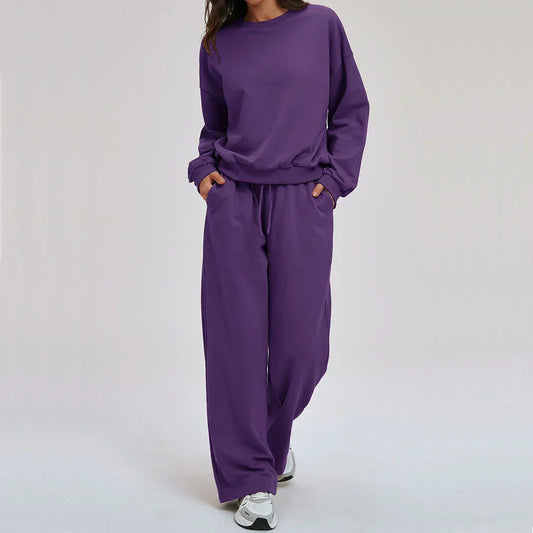 2-piece Yoga Set Women's Hoodie Set Winter Loose Long Sleeved Sports Set Outdoor Fitness Set Cycling Shorts Casual Set