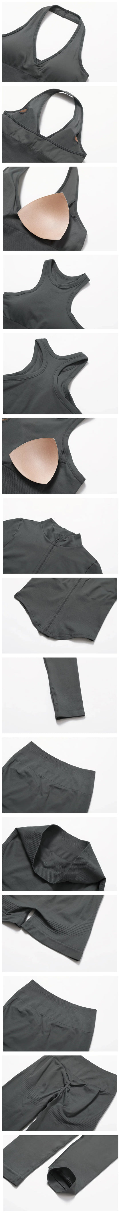 2 Pieces Women's Clothes Seamless Yoga Set Workout Tracksuit Sportswear Gym Clothing High Waist Leggings Fitness Sports Suits