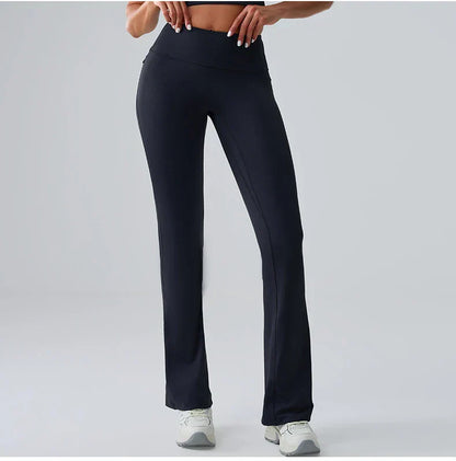 Yoga Pants Sport Leggings Women Flared Yoga Pants High Waist Wide Leg Pants Push Up Woman Tight Fitness Workout Gym Bell-bottoms