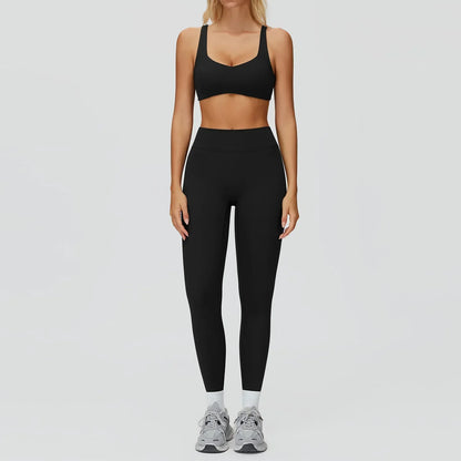 Yoga set 2 pieces women's sportswear gym clothes exercise running fitness set