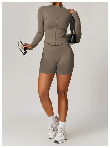 2 Pieces Women's Clothes Seamless Yoga Set Workout Tracksuit Sportswear Gym Clothing High Waist Leggings Fitness Sports Suits