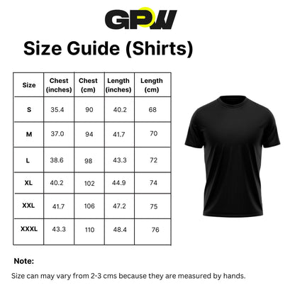 GPW Men's Oversized Cotton T-Shirt - Casual Gym Fitness Tee